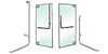 PA100 Series Aluminum Door Mount Panic Handles