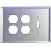 2X Duplex with Toggle Glass Mirror Plate