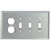 3X Switch with Duplex Glass Mirror Plate