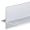 Aluminum Cross Corner Extrusion - 12 ft Long