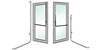 DB100 Series Aluminum Door Mount Handles