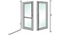 EG100 Series Aluminum Door Mount Handles
