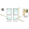 Polished Brass PA100 Glass Mount Handles
