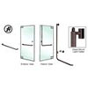 Oil Rubbed Bronze PA100 Glass Mount Handles