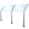 Elegant Series Glass on Slant Only Sneeze Guard Posts - Handed