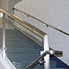Post Railing System for Use with Glass Infill Panels