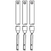 5/8" Diameter Window Balances, Non-Tilt, Extended Rod; White Bushing