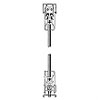 CRL Wedge-Lock 4" Square Door Rails
