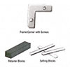 CRL Aluminum Mirror Frame Corners, Screws, and Accessories