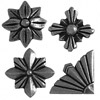 Stick-On Decorative Metal Rosettes