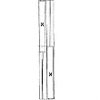 CRL SDR Wedge-Lock XX Format Sliding Door Rails