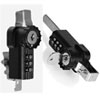 Combination Ratchet Locks for Sliding and Swinging Glass Doors