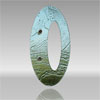 Venetian Cast Glass Shower Enclosure Handle, Ellipse Style