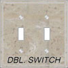 Stonique Double Toggle Switch Plate Covers 