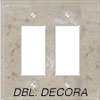 Stonique Double Decora Plate Covers