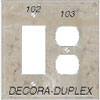 Stonique Decora and Duplex Combination Plate Covers