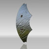 Venetian Cast Glass Shower Enclosure Handle, Blade Style