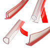 Shower Door Seals with Pre-Applied Self-Adhesive Adhesive Backing