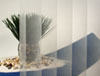 White Fading Mini Blind Static Cling Window Film