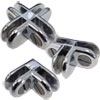Showcase Glass Connectors for 1/8" to 1/4" Glass