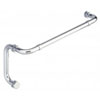 Opus I Cuttable Towel Bar and Pull Shower Door Combination with Rosettes