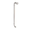 Opus I Towel Bar and X Knob Shower Door Combination with Rosettes