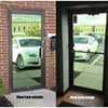 Mirrored Green Privacy Window Film