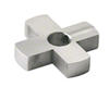 CRL 1/4" Glass 4-Way Hubs