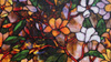 Colored Flowers Static Cling Window Film