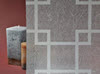 White Gossamer Squares Privacy Decorative Window Film