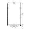Pemko Wrap Around Door Bottom Door Shoes with Vinyl Weatherseal