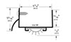 Pemko Wrap Round Combination Door Shoe with Vinyl Weatherseal