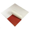 Red Extreme-Temperature Silicone Foam Sheets with Adhesive Back