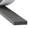 Gray Fire-Resistant Silicone Foam Strips with Adhesive Back