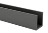 Gray Chemical-Resistant PVC U-Shaped Channel