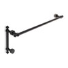Symphony Cuttable Towel Bar and Pull Shower Door Combination with Rosettes
