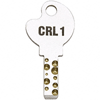 C.R. Laurence CRL Replacement Key #1 for 01P and 03P Series Deluxe Patch Locks | 01PKEY1