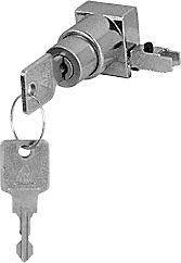 C.R. Laurence CRL Satin Chrome End Cap Sliding Door Lock | 0681SC
