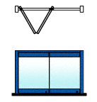 C.R. Laurence CRL Custom Paint 2-Panel Overhead Track Bi-Fold Door Configuration | 0TB2PT