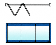 C.R. Laurence CRL Custom Paint 3-Panel Overhead Track Full Leaf Bi-Fold Door Configuration | 0TB3PT