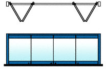 C.R. Laurence CRL Custom Painted 4-Panel Bipart Overhead Track Full Bi-Fold Door Configuration | 0TB4BPPT