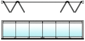 C.R. Laurence CRL Satin Anodized 120&quot; Length Bottom Guide Channel for OT Series Top Hung Sliders and Bi-Fold Doors | 0TB6BPSA