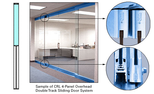 C.R. Laurence CRL Custom Painted 1-Panel Overhead Single Track Sliding Door System | 0TS1PT