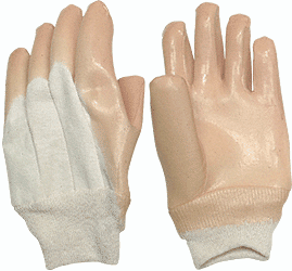 C.R. Laurence Knit Wrist Smooth Natural Rubber Palm Gloves  | 10