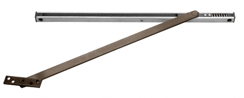 C.R. Laurence CRL Dark Bronze Rixson 10 Series Multi-Function Overhead Stop and Holder - 36-1/16&quot; to 45&quot; | 10446DU