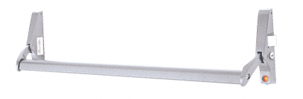 C.R. Laurence CRL Satin Aluminum 48&quot; Jackson 10 Series Right Hand Reverse Bevel Crossbar Rim Panic Exit Device | 1095A42R