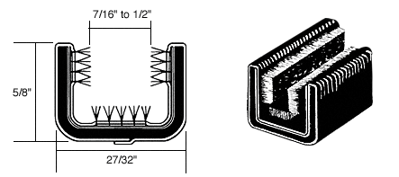 CRL-Automotive CRL Channel for 1950-1963 Chevy and GMC Trucks with Framed Glass - 60 in long | 10E60