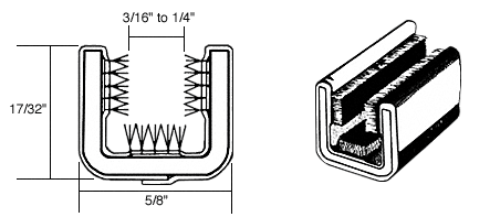 CRL-Automotive CRL Channel for Chevy and GMC Trucks without Framed Glass 1950-1962 - 60 in long | 10G60