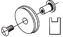 STB Sliding Door Roller, Nylon w/Ball Bearing, Roller Only 1-1/4&quot; Diameter, 5/16&quot; Width | 11112