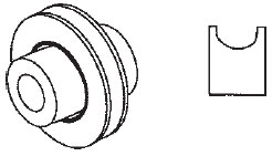 STB Sliding Door Roller, Steel w/Ball Bearing, 1-1/4&quot; Diameter, 5/16&quot; Width | 11139